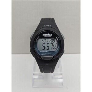 Timex Ironman Triathlon T5K608 Digital 10 Lap Indiglo 100M WR New Battery Watch